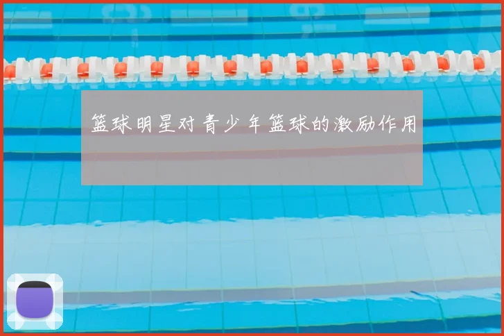篮球明星对青少年篮球的激励作用